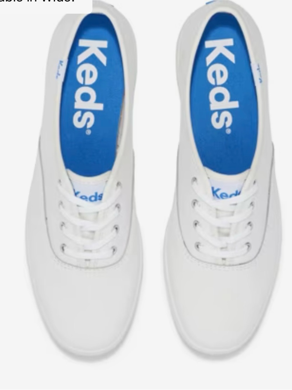 Keds Champion White Leather Sneakers